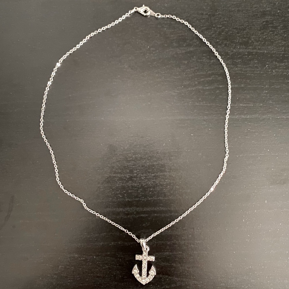 Crystal Anchor Necklace